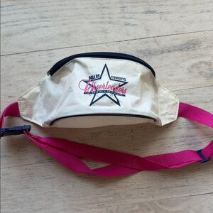 Dallas Cowboys Cheerleaders Logo Fanny Pack - Cream & Hot Pink